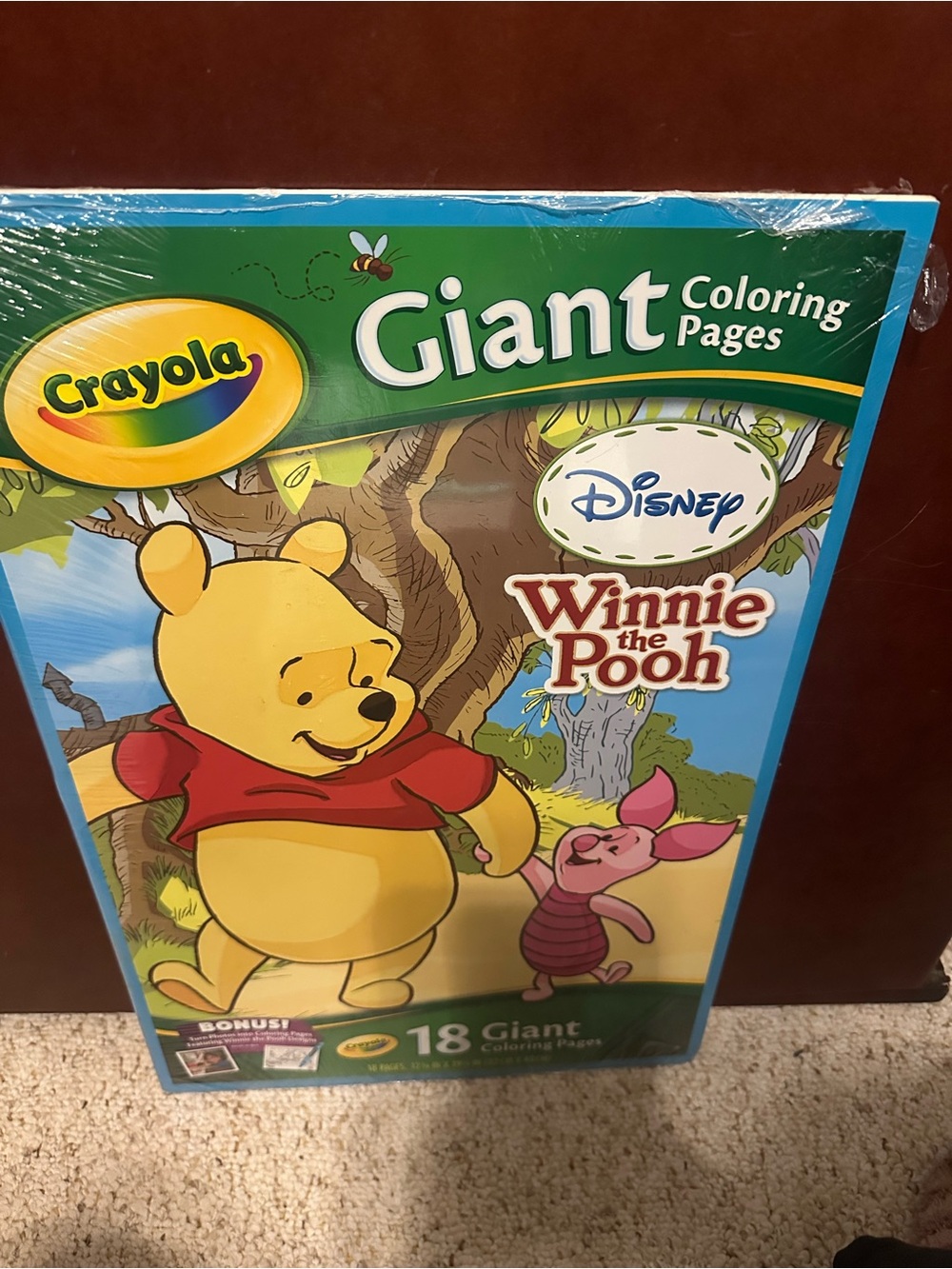 Crayola Giant Winnie the Pooh Coloring Pad - copyright 2011 by Disney.